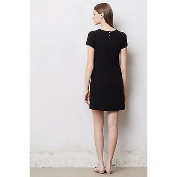 Anthropologie Maeve Black Shift Dress sz XS - Picture 2 of 14